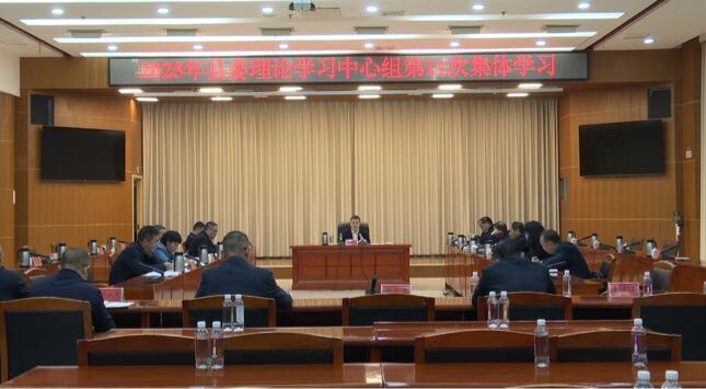 2025年县委理论学习中心组举行第11次集体学习