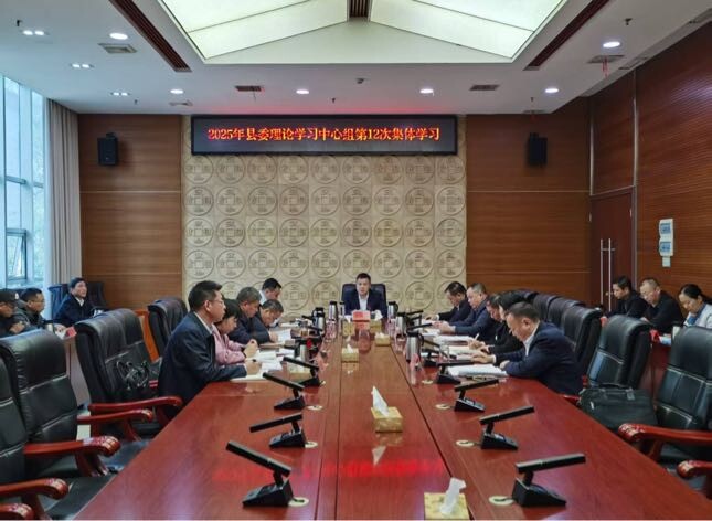 学习贯彻党的二十届四中全会精神｜ 2025年县委理论学习中心组举行第12次集体学习
