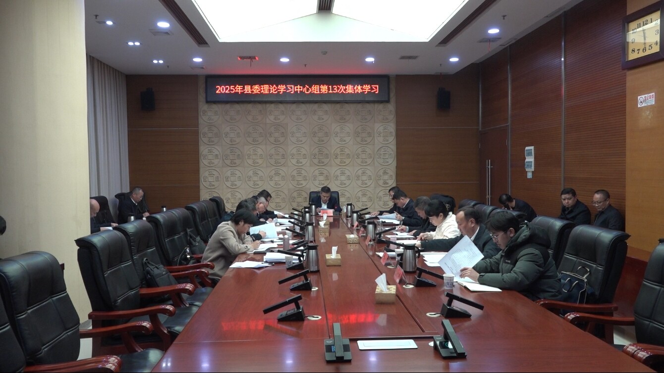 县委理论学习中心组举行2025年第13次集体学习