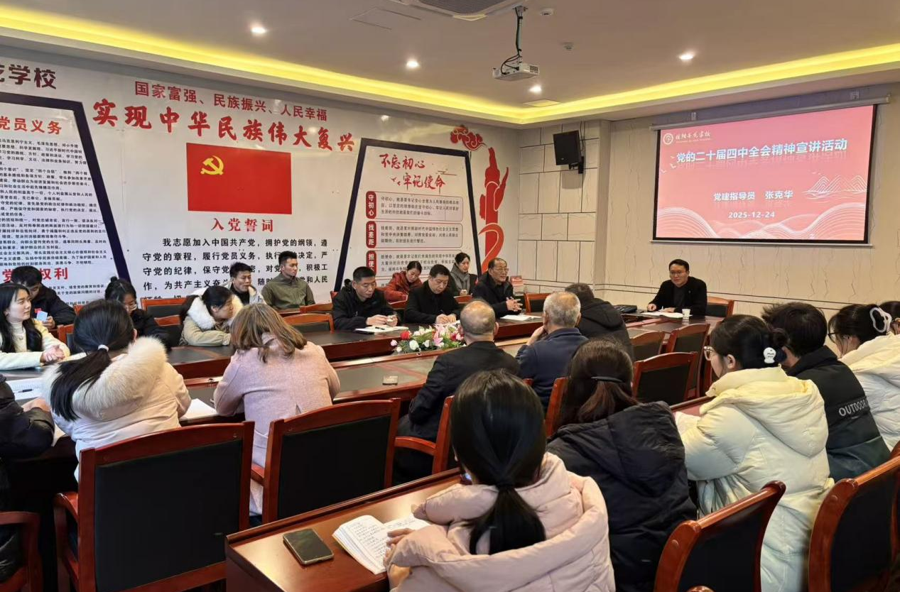 学习贯彻党的二十届四中全会精神丨 桂阳县子龙学校开展专题宣讲会