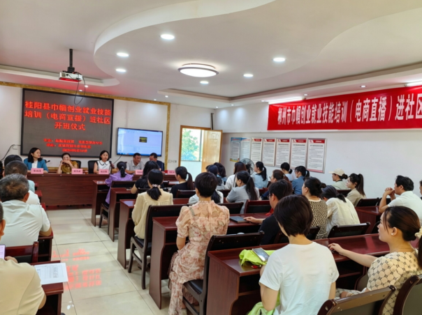 以训赋能强本领 巾帼直播绽芳华  桂阳县巾帼电商培训班走进五云观社区