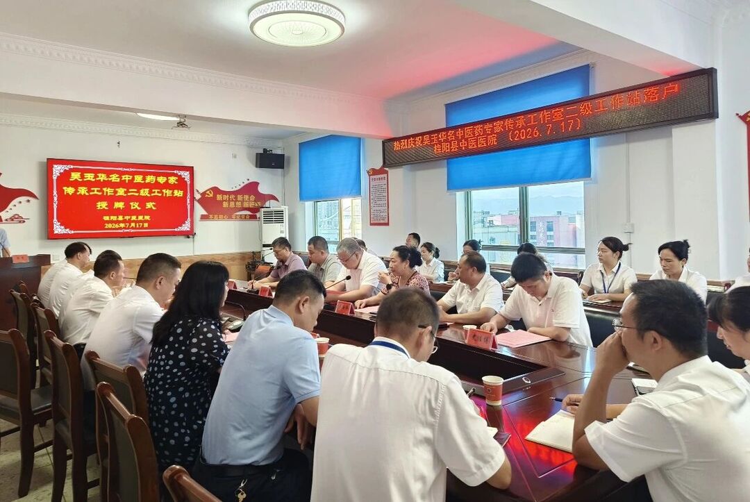 桂阳县中医医院举行“吴玉华名中医药专家传承工作室二级工作站”授牌仪式