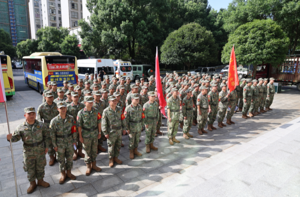桂阳县人武部开展民兵森林灭火合成训练