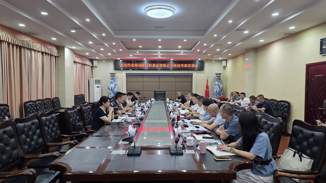 深圳市唯特偶新材料股份有限公司来桂考察洽谈
