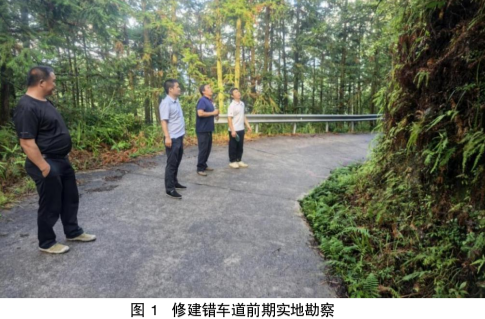 塘市镇“小而美”民生实事项目建设|溪岗村修建错车道破解山区公路“会车难”